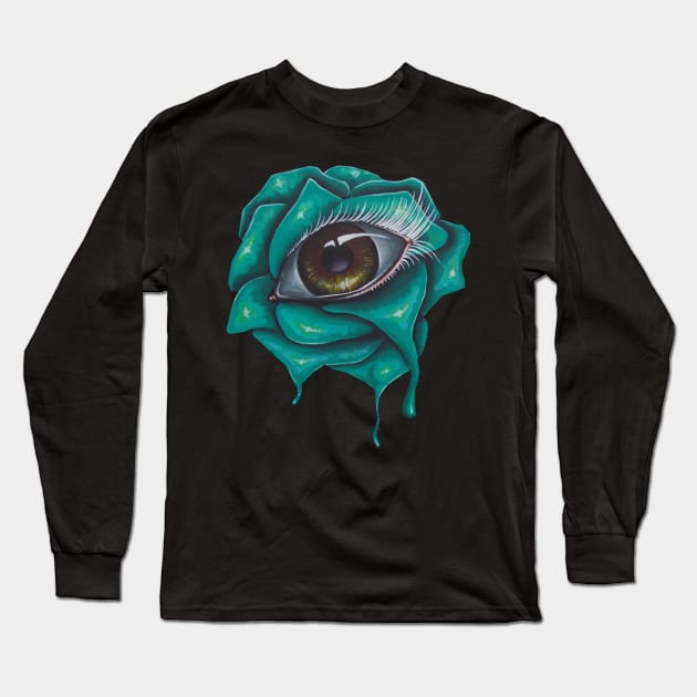 eye of the rose Long Sleeve T-Shirt by Artelies202